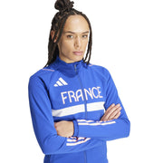 adidas Team France AEROREADY Slim Fit Performance Training Jacket – kurtka damska, kolor niebieski – zdjęcie 5