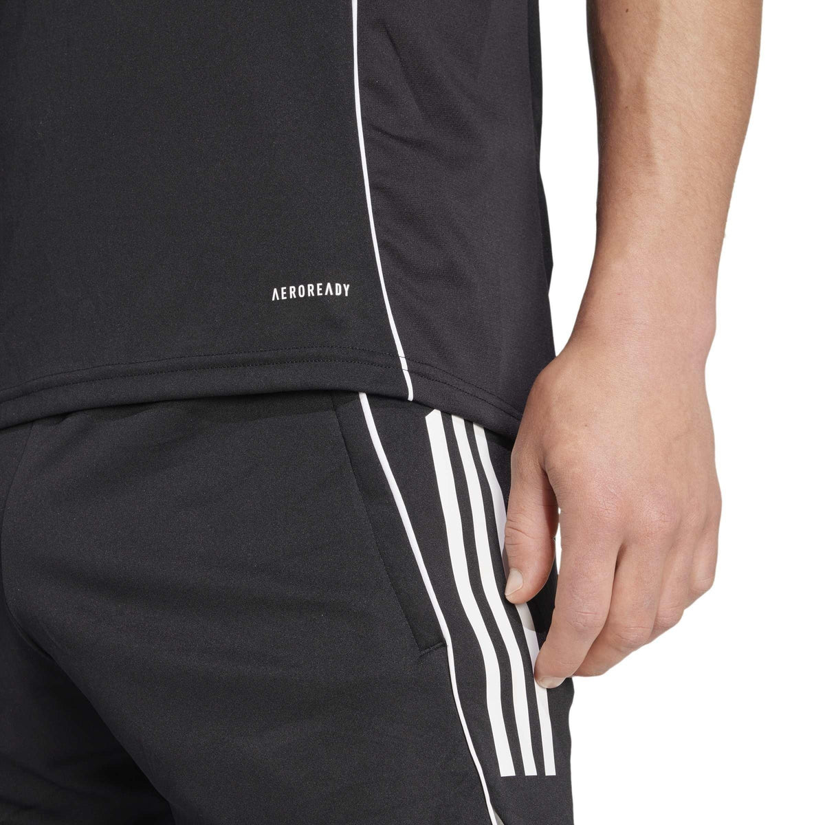 adidas Tiro 25 Competition Training T-Shirt – koszulka treningowa damska, kolor czarny, szary – zdjęcie 5