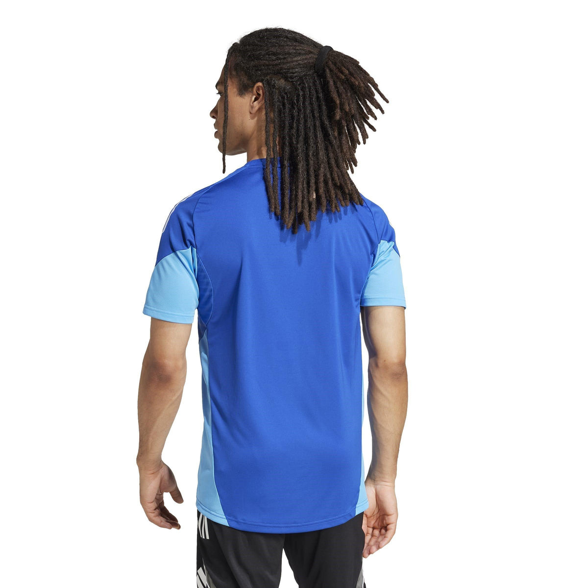 adidas Tiro 25 Competition Training T-Shirt – koszulka treningowa damska, kolor niebieski – zdjęcie 4