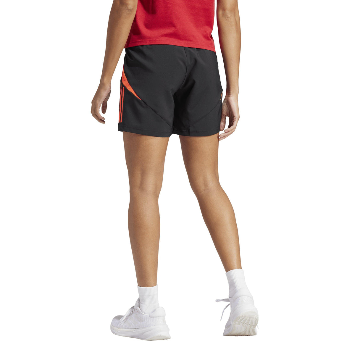 adidas Tiro24 Football Shorts – szorty damskie, kolor czarny, czerwony – zdjęcie 3