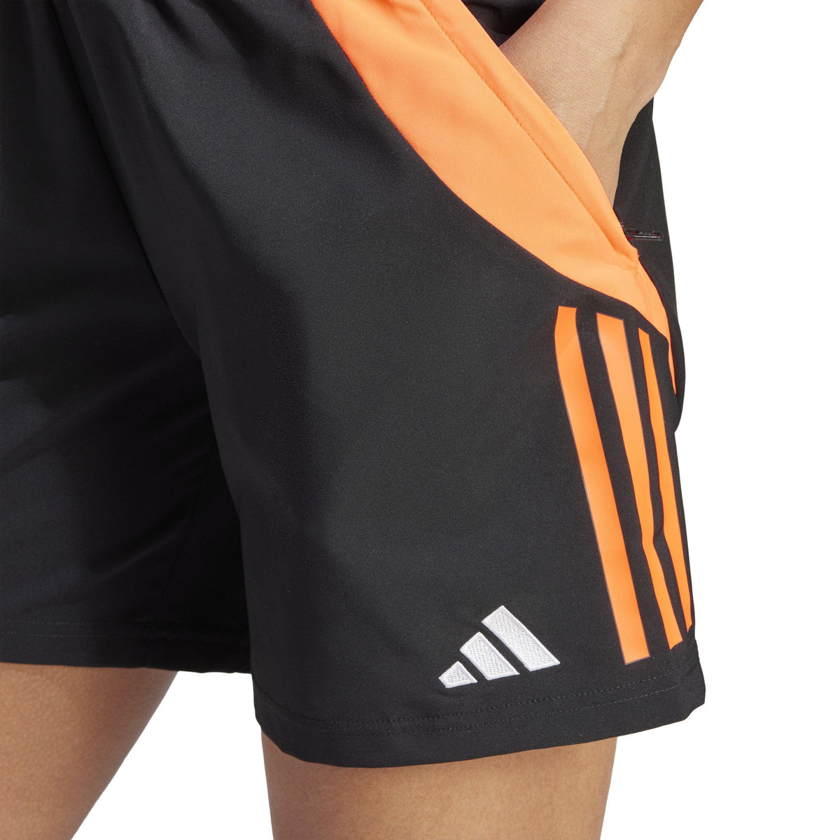 adidas Tiro24 Football Shorts – szorty damskie, kolor czarny, czerwony – zdjęcie 5