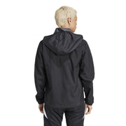 adidas Tiro24 Rain Anorak – kurtka damska, kolor czarny, szary – zdjęcie 4
