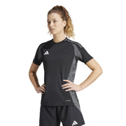 adidas Tiro24 Short Sleeve Performance T-Shirt – koszulka piłkarska damska, kolor czarny – zdjęcie 3