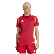 adidas Tiro24 Short Sleeve Performance T-Shirt – koszulka piłkarska damska, kolor czerwony – zdjęcie 3