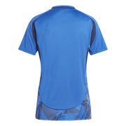adidas Tiro24 Short Sleeve Performance T-Shirt – koszulka piłkarska damska, kolor niebieski – zdjęcie 2