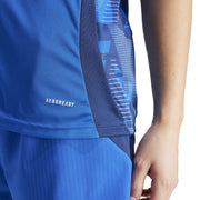 adidas Tiro24 Short Sleeve Performance T-Shirt – koszulka piłkarska damska, kolor niebieski – zdjęcie 5
