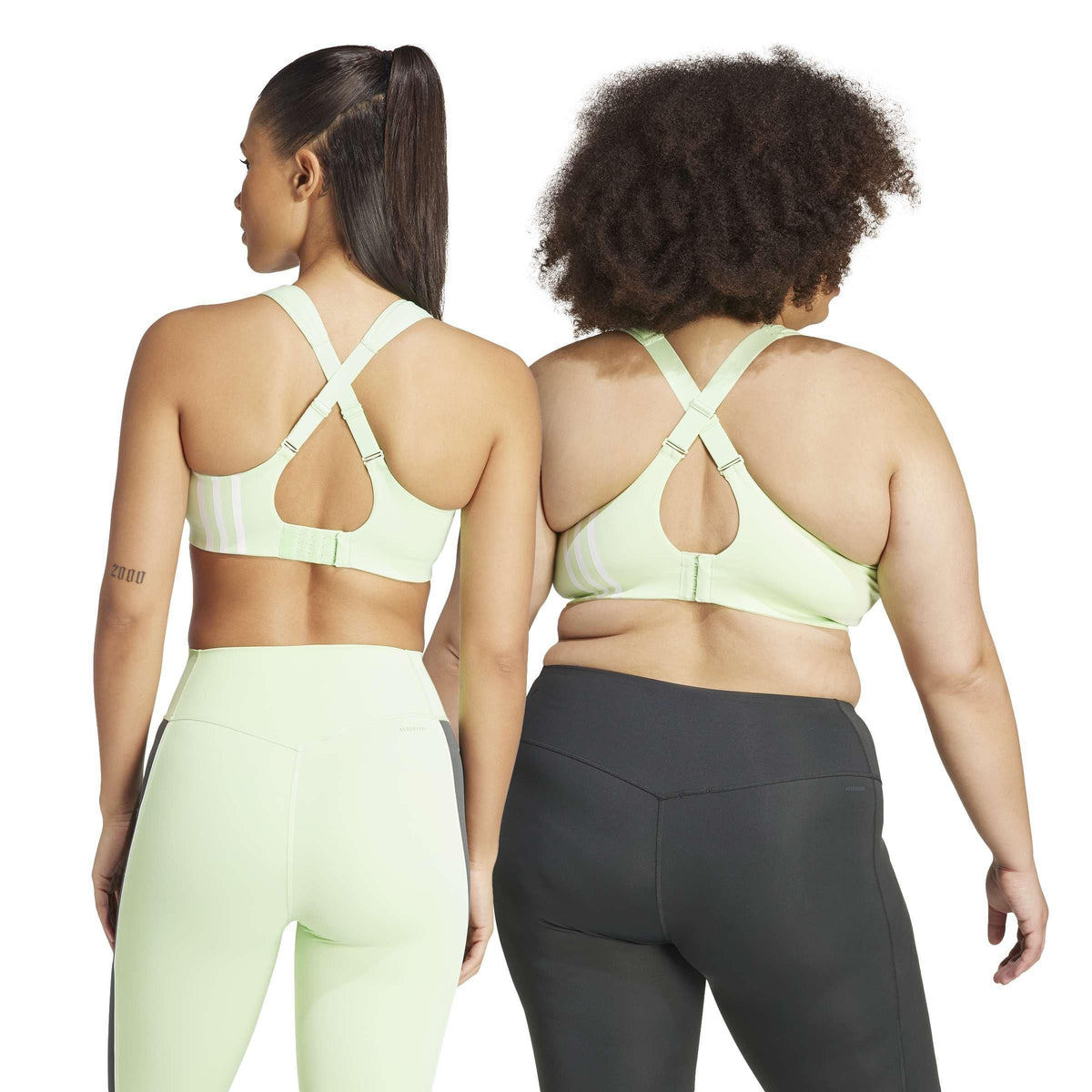 adidas TLRD Impact Training High-Support Bra – biustonosz damski, kolor zielony – zdjęcie 5