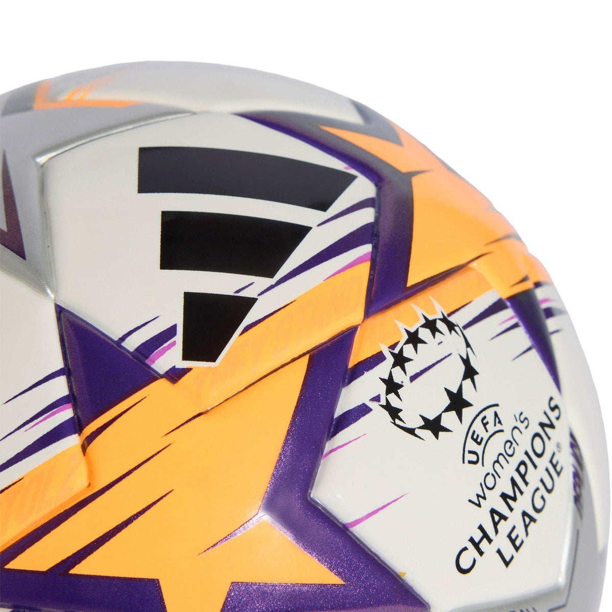 adidas UEFA Champions League 26/27 Mini Ball – piłka sportowa, kolor biały, pomarańczowy – zdjęcie 3
