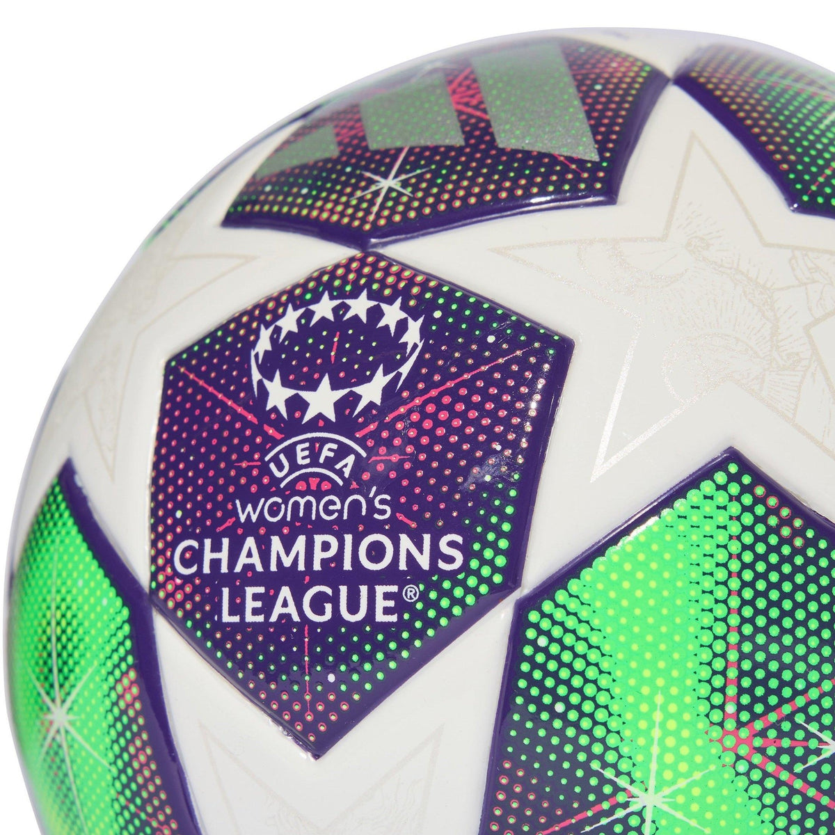 adidas UEFA Champions League Mini Football 2025 2026 – piłka sportowa, kolor biały, żółty – zdjęcie 3