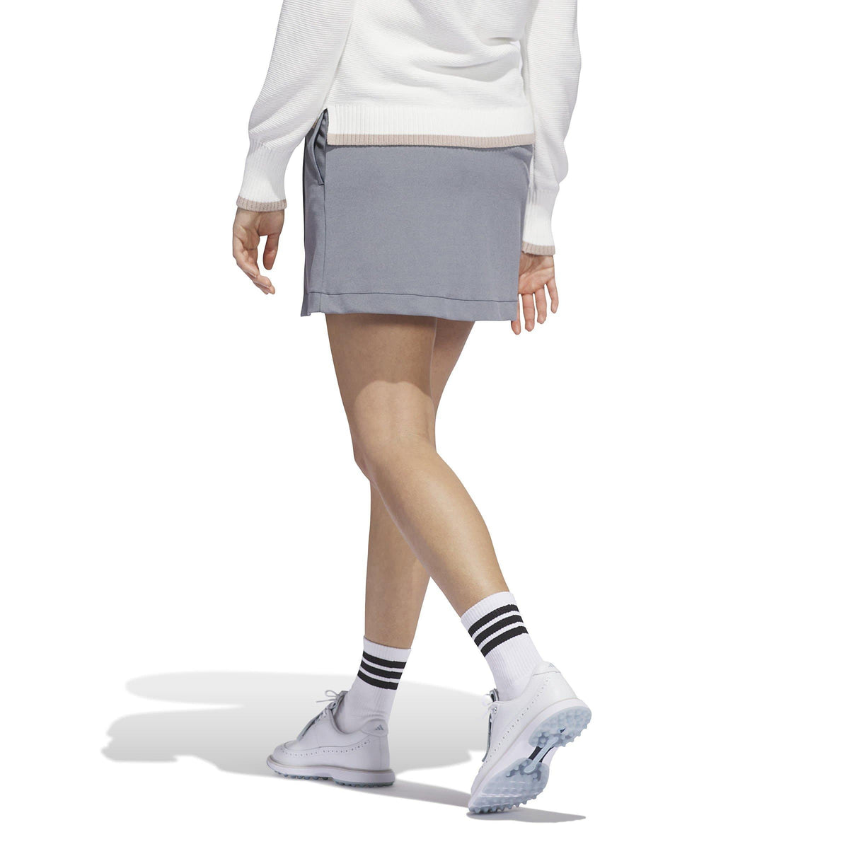 adidas Ultra Classic Skorts – szorty damskie, kolor beżowy – zdjęcie 3