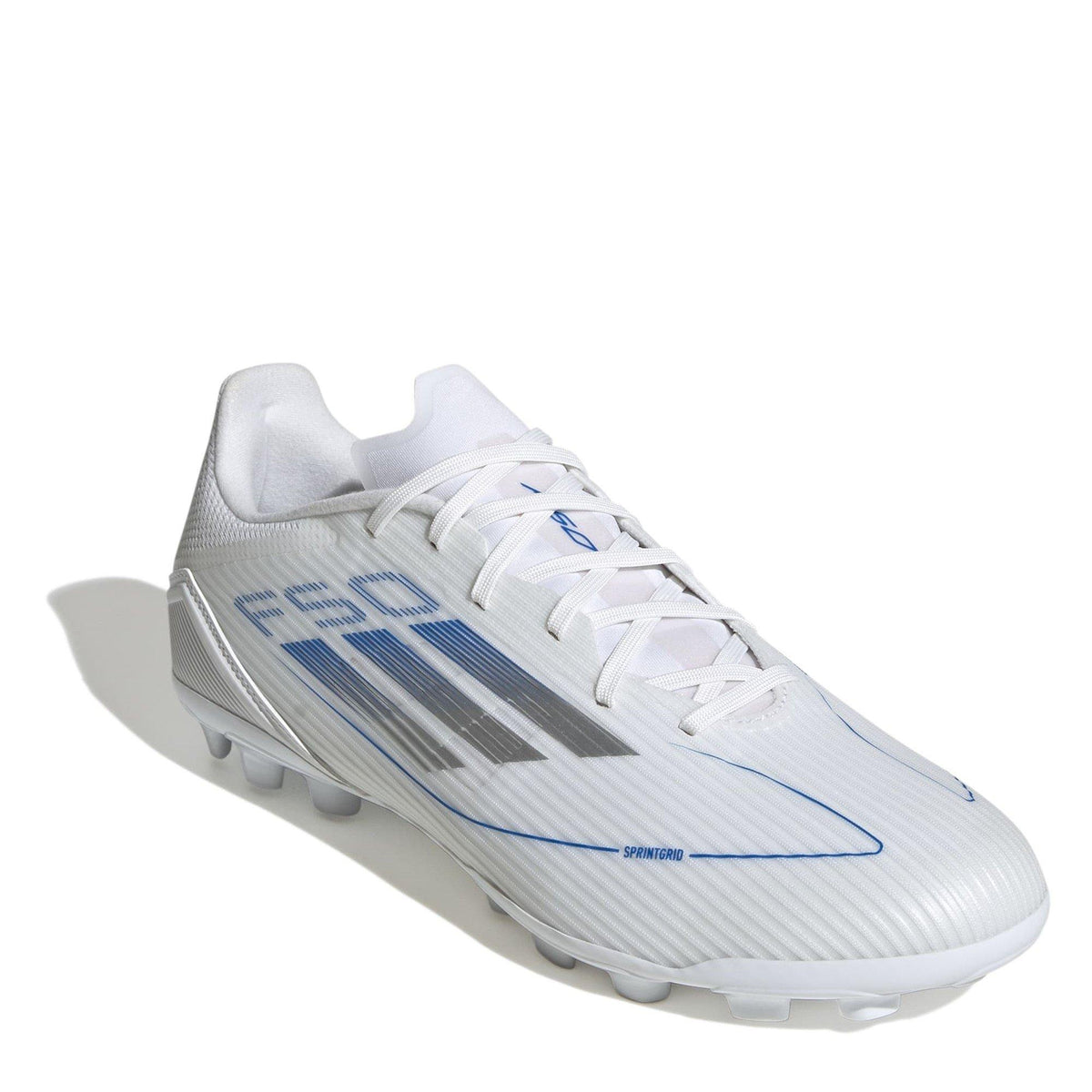 adidas Unisex Adults F50 League Firm Ground Football Boots – buty piłkarskie unisex, kolor biały – zdjęcie 3
