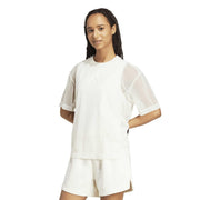 adidas W All Szn Sh Ld99 – t-shirt damski, kolor biały – zdjęcie 2