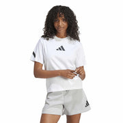 adidas W Z.N.E. Tee T-Shirt – t-shirt damski, kolor biały – zdjęcie 2