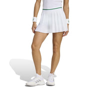 adidas Wimbledon Pleated Skort – szorty damskie, kolor biały – zdjęcie 2
