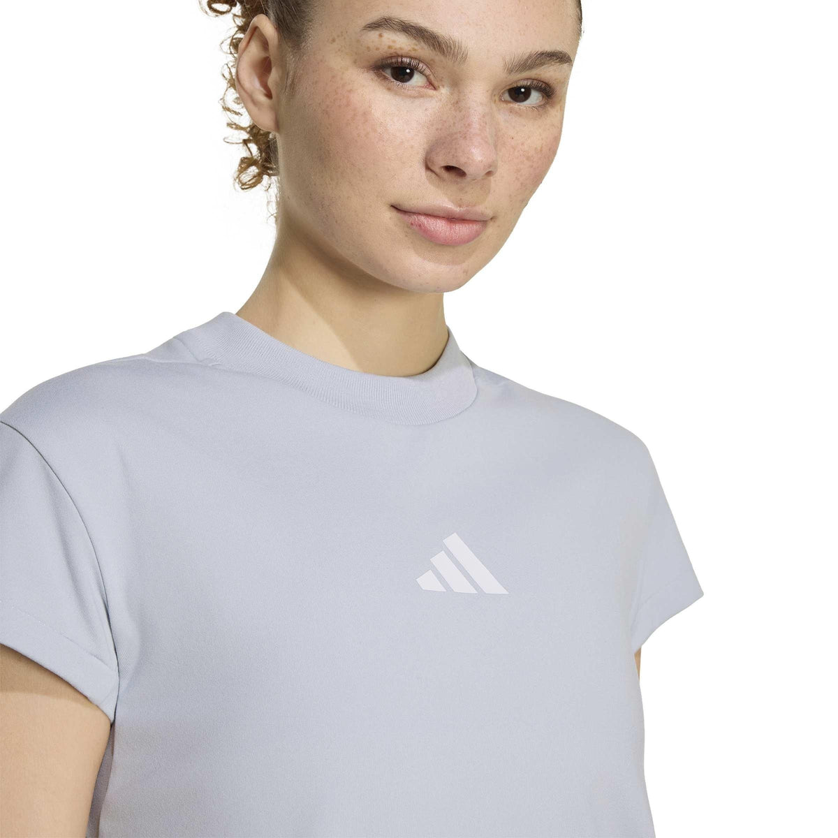 adidas Z.N.E. T-Shirt – t-shirt damski, kolor srebrny – zdjęcie 4
